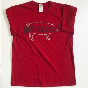 “Got Bacon” Graphic T-Shirt Sz L